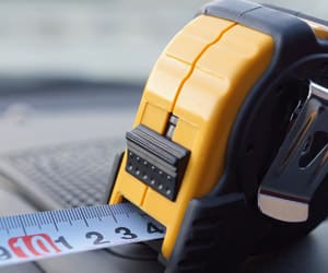 a tape measure up close