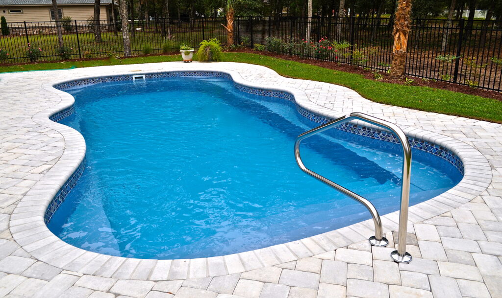 Coral Sea Fiberglass Pool Model in California color
