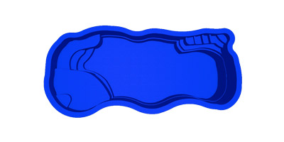 Billabong Cove Fiberglass Pool Model