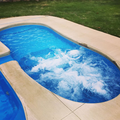 The Capri fiberglass spa