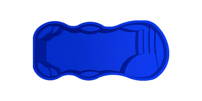 Coral Sea Lounger Fiberglass Pool Model
