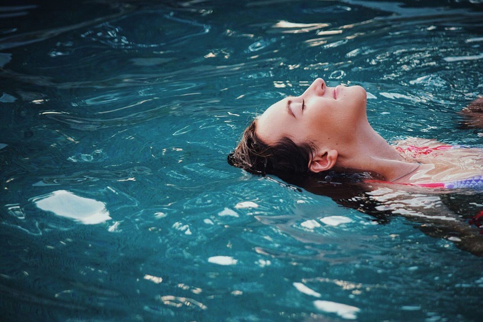 Relaxing in Fiberglass Pools