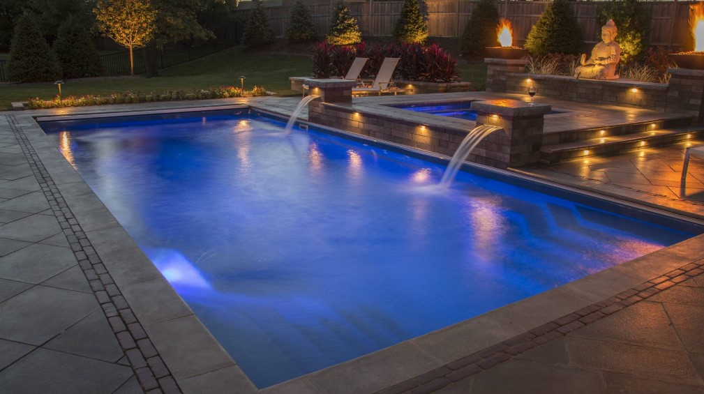 a fiberglass pool